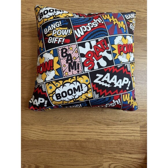 Society6 Batman Pillow 16 Inches Square‎ with Insert, Washable Superhero Decor - Picture 1 of 4